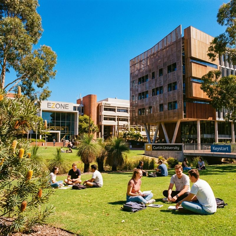 Curtin University - kampus v Perth, Western Australia